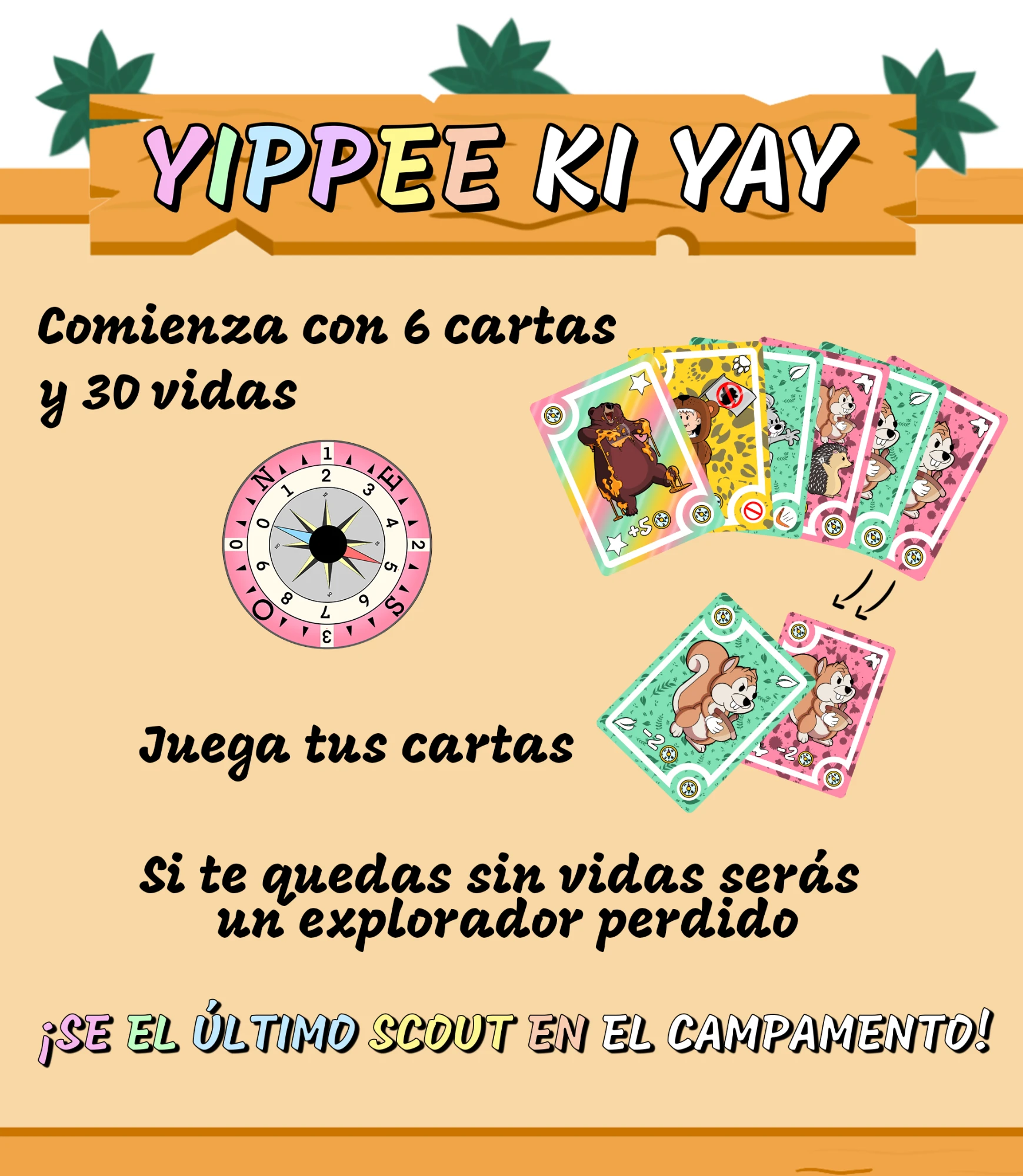 Cómo empezar: 6 cartas y 30 vidas