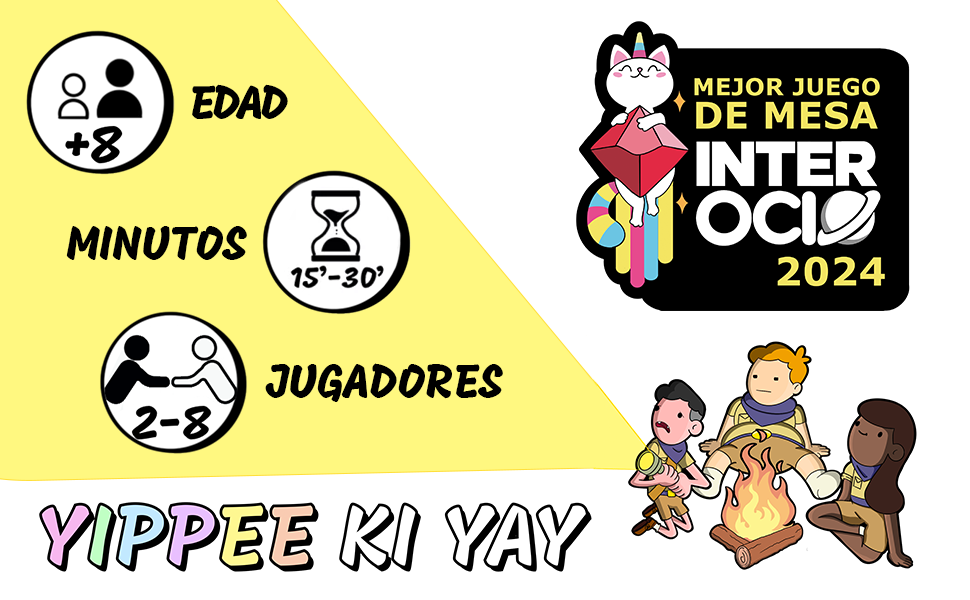 Yippee Ki Yay: edad 8+, 15 a 30 minutos, 2 a 8 jugadores